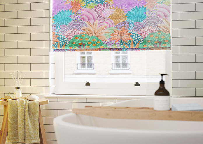 Kolkata Velvet, Carnival - Motorised Roman Blind - Image 5